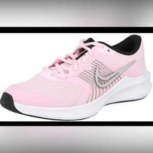 BiG GIRLS Size 6Y Nike Downshifter 11 Pink/Silver  Sneakers Running Shoes *NIB*